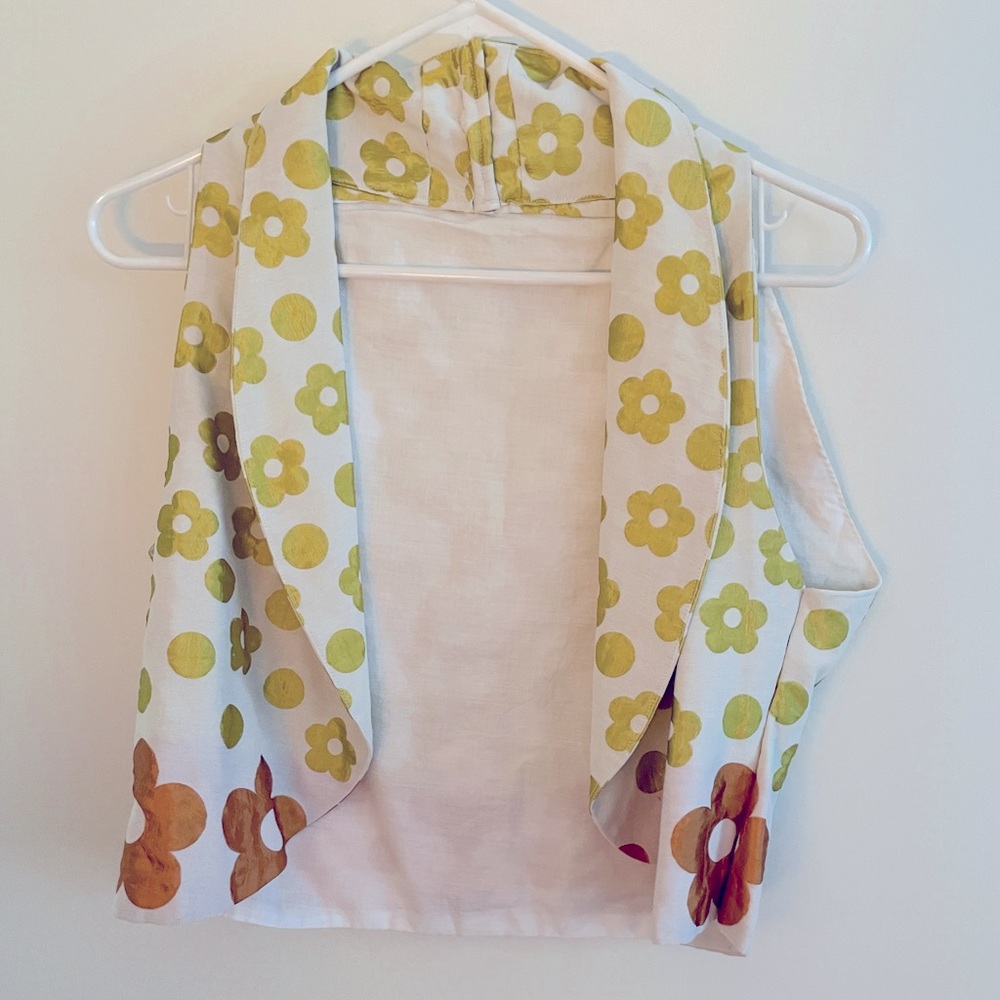 Vintage 60s Floral Vest from Spain